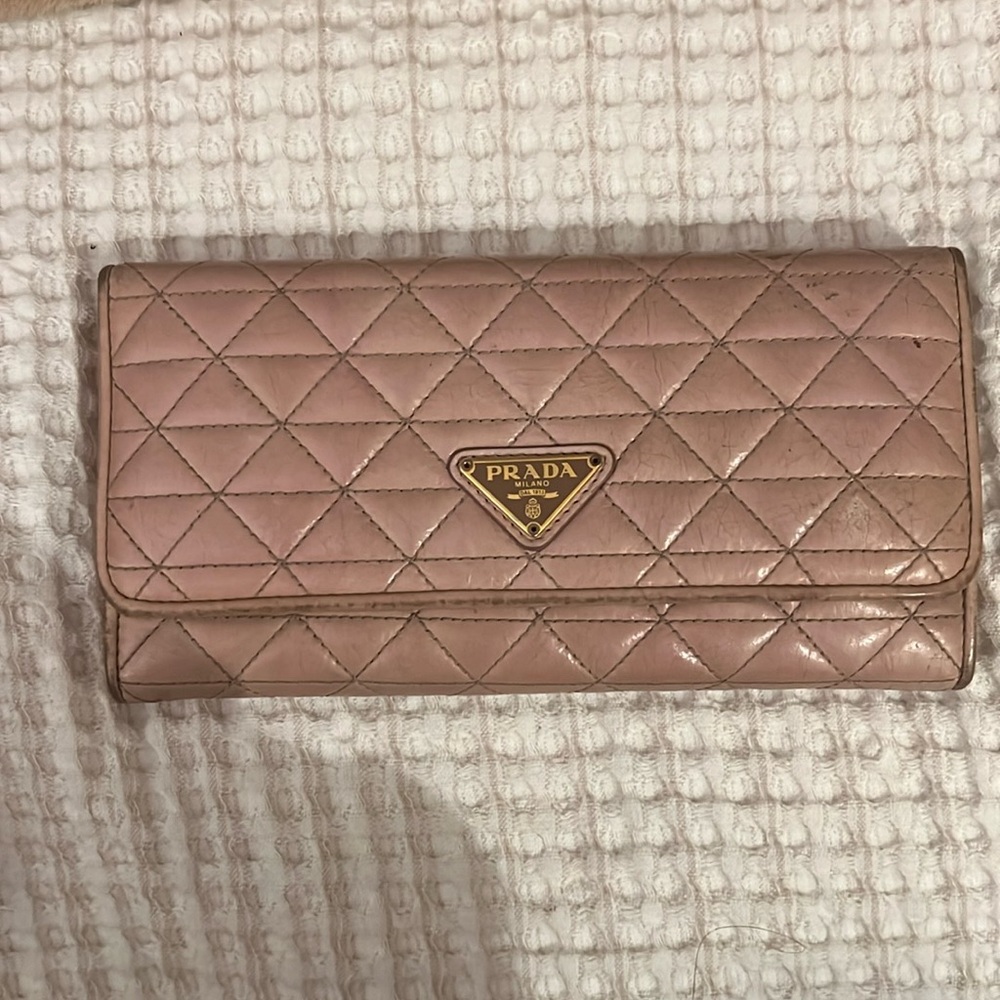 Authentic Prada Quilted Wallet - image 1